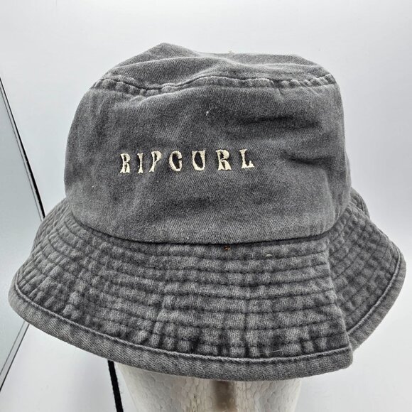 Rip Curl Premium Surf Gray UPF Sun Bucket Hat Summer Beach Walking Outdoors - Picture 1 of 7